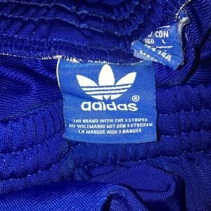 Boys Blue / White Adidas Joggers